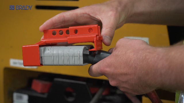 BRADY Lockout Tagout Kit for Industrial Forklift Safety